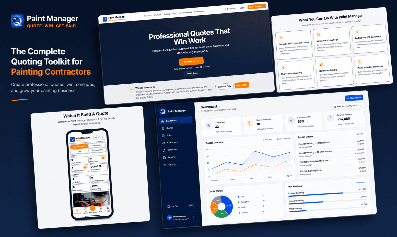Paint Manager App Showcase