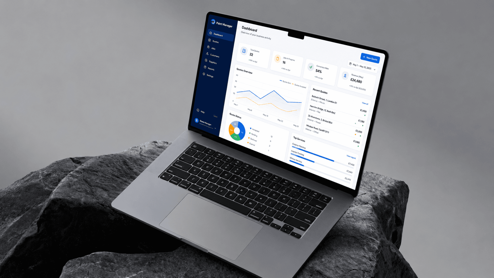 Paint Manager Showcase Mockup